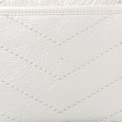 Saint Laurent Crinkled Calfskin Matelasse Monogram Niki Chain Wallet Crema Soft 9 of 10