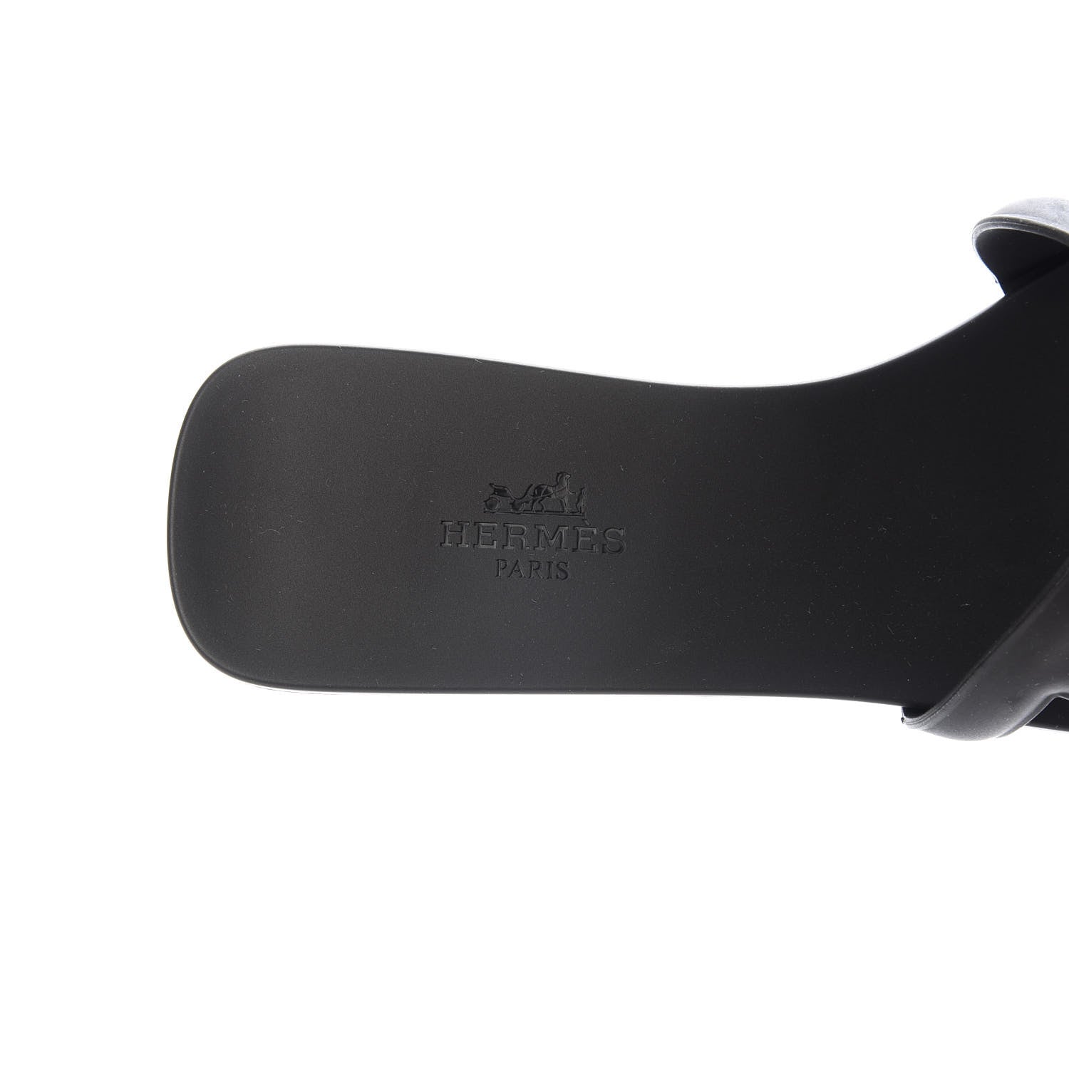 Hermes Rubber Aloha Sandals 37 Black 8 of 9