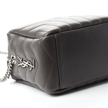 Saint Laurent Calfskin Y Quilted Monogram Small Loulou Bowling Bag Earth 6 of 10