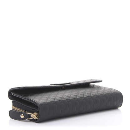 Gucci Soft Microguccissima Continental Zip Wallet Black 4 of 11