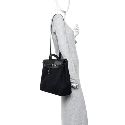 Hermes Toile Vache Calfskin Herbag 39 MM Black 2 of 10