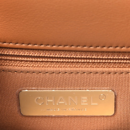 Chanel Lambskin Quilted Medium Chanel 19 Flap Brown 6 of 10