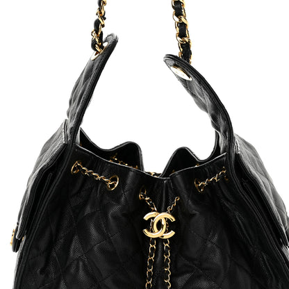 Chanel Caviar Quilted Small Chanel 25 Handbag Black 8 of 11