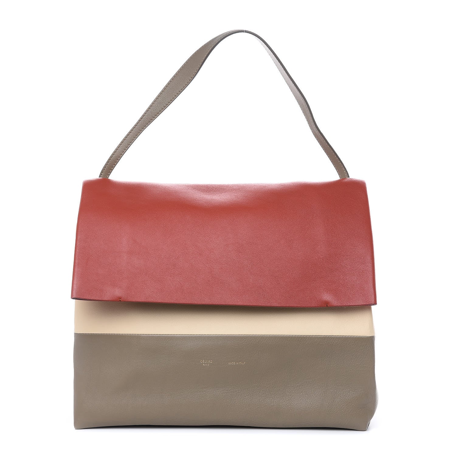 Celine Calfskin All Soft Shoulder Bag Lipstick 1 of 14