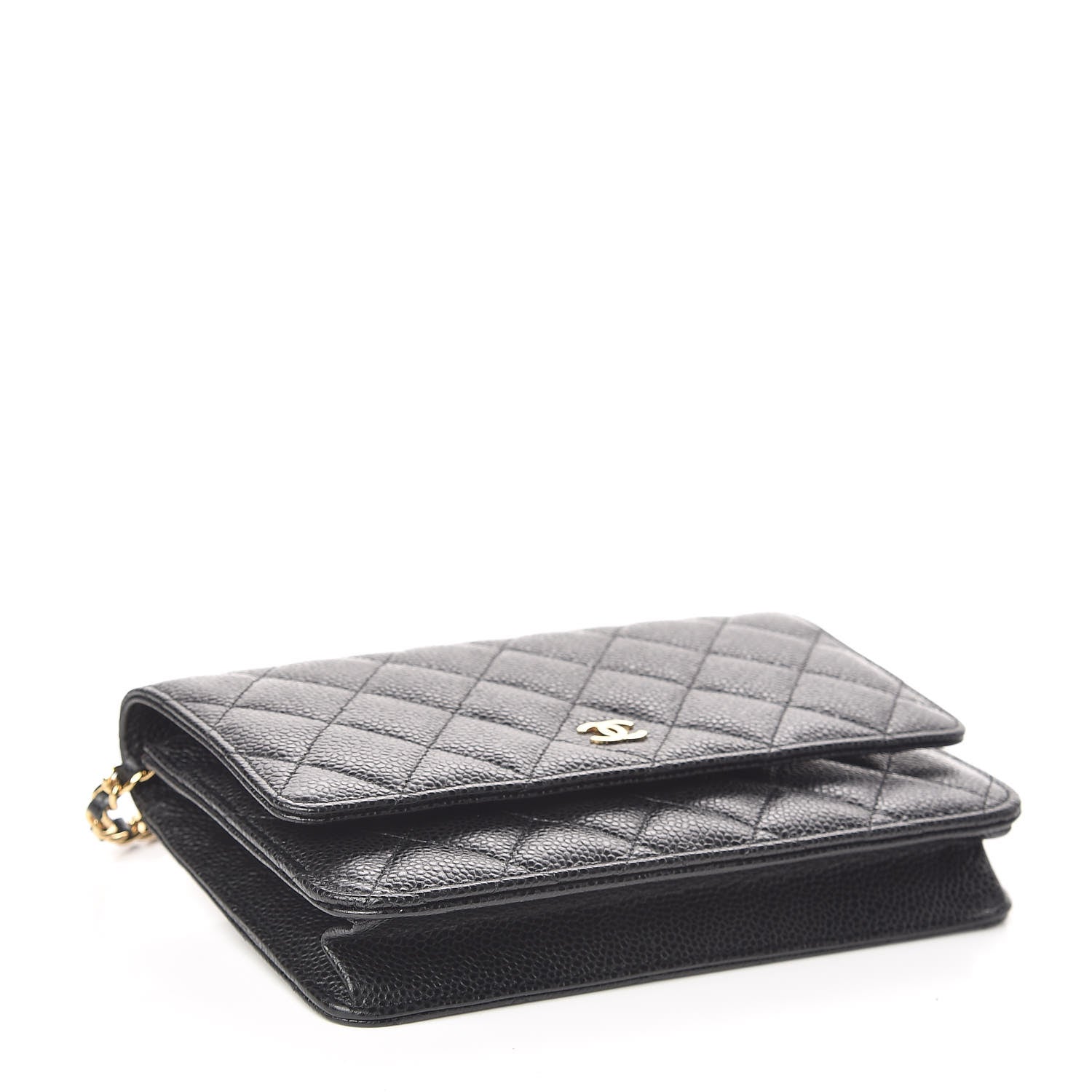 Chanel Caviar Quilted Wallet On Chain WOC Black 4 of 11