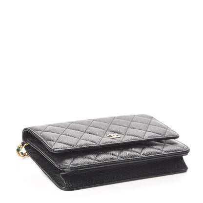 Chanel Caviar Quilted Wallet On Chain WOC Black 4 of 11