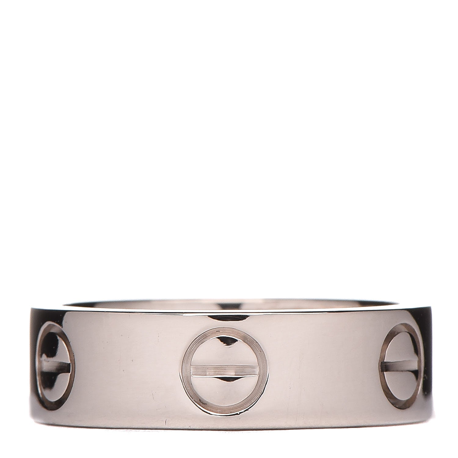Cartier 18K White Gold 5.5mm LOVE Ring 50 5.25 4 of 4