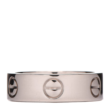 Cartier 18K White Gold 5.5mm LOVE Ring 50 5.25 4 of 4