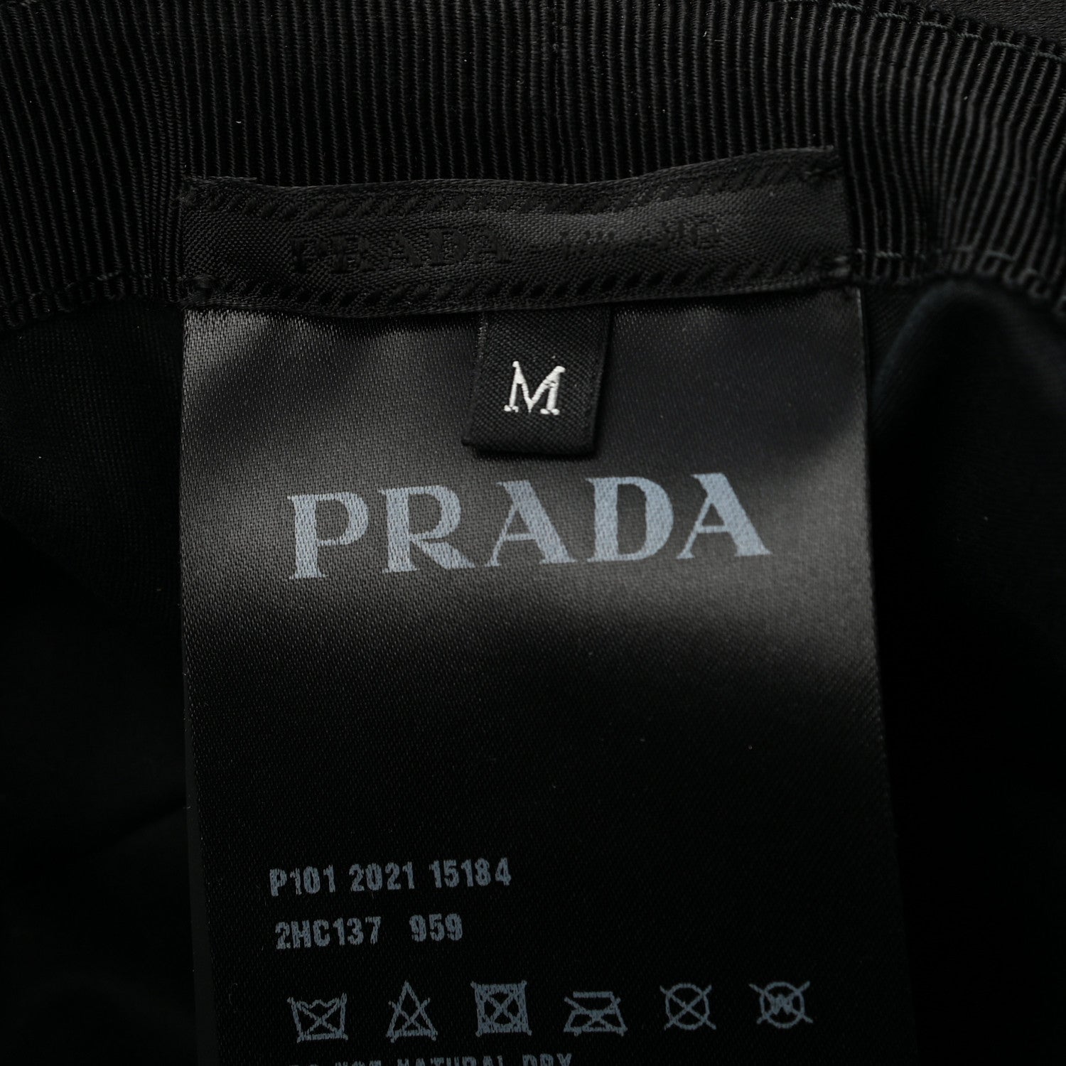 Prada Paillettes Logo Bucket Hat M Black 8 of 8