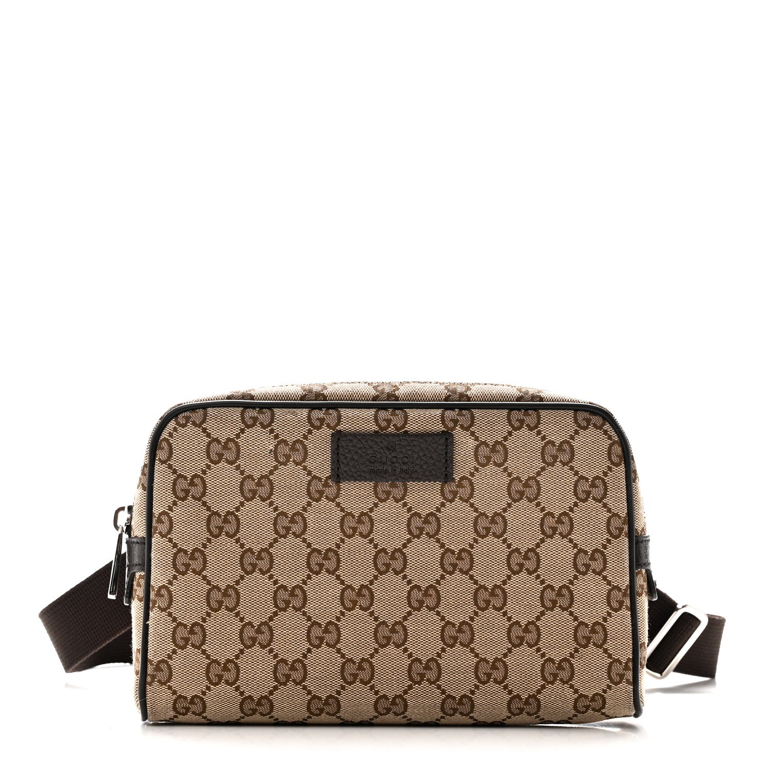 Gucci Monogram Belt Bag Dark Brown 1 of 10