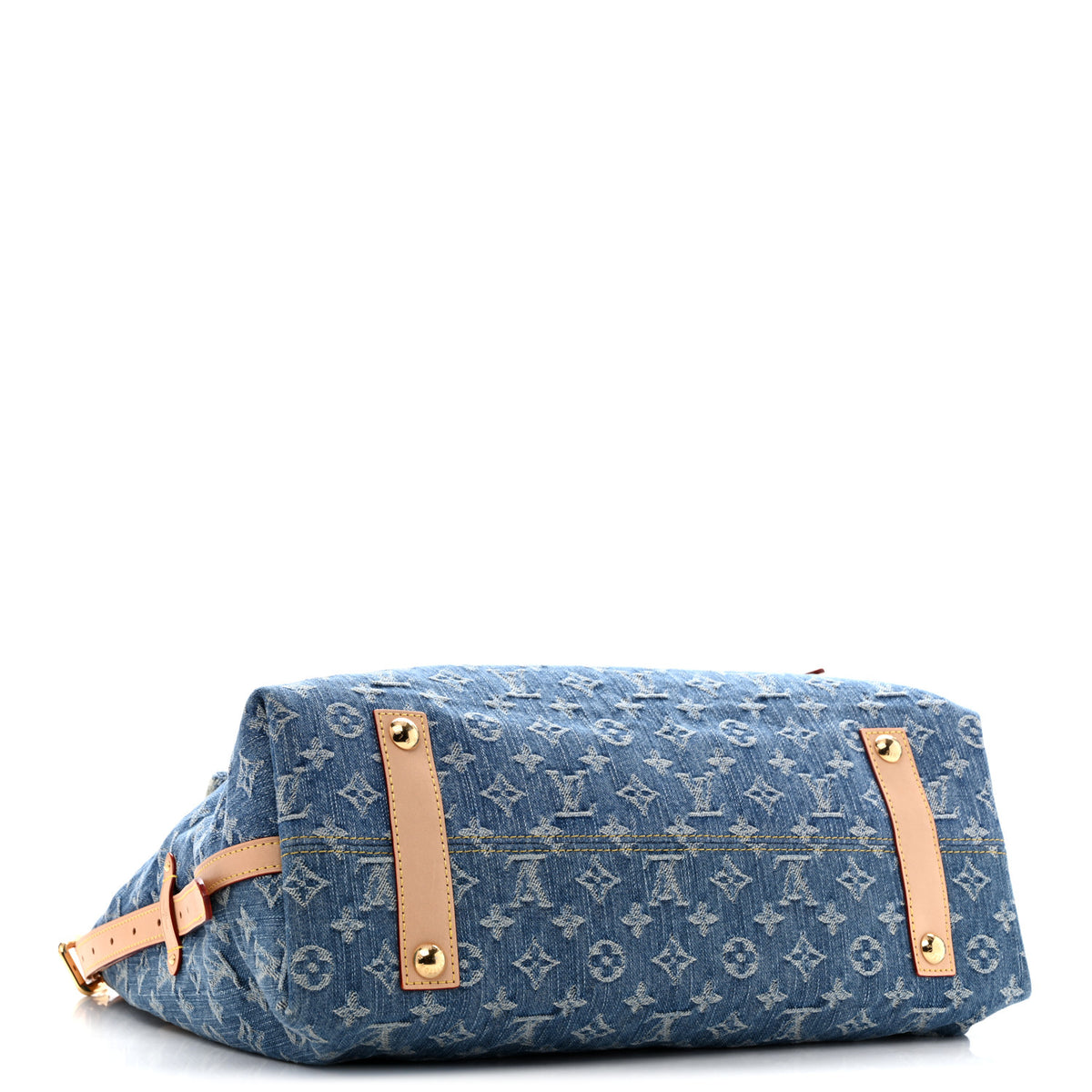 Louis Vuitton Monogram Denim CarryAll MM Blue 9 of 27