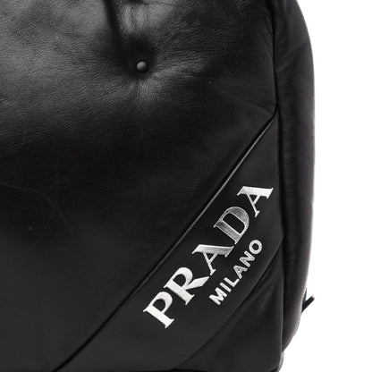 Prada Nappa Soft Tote Black Cobalto 15 of 15