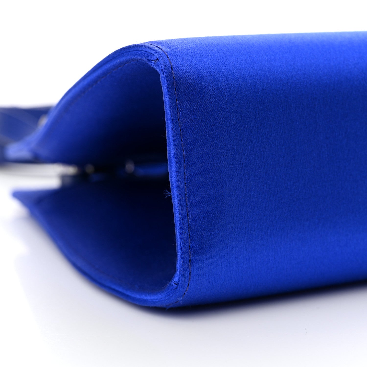 Salvatore Ferragamo Satin Mini Wanda Top Handle Bag Blue Elettrico 9 of 13