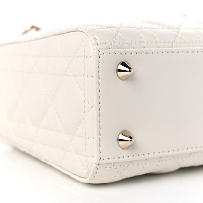 Christian Dior Lambskin Cannage Small My ABCDior Lady Dior Latte 7 of 8