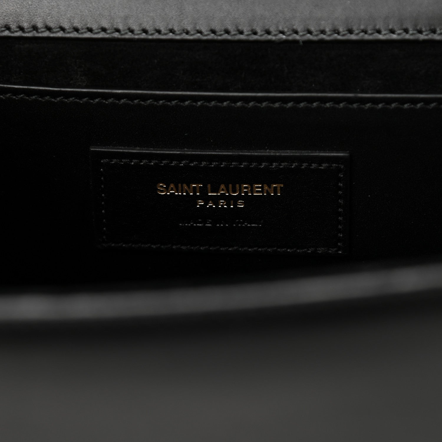 Saint Laurent Smooth Calfskin Medium Classic Monogram Kate Tassel Satchel Black 6 of 14