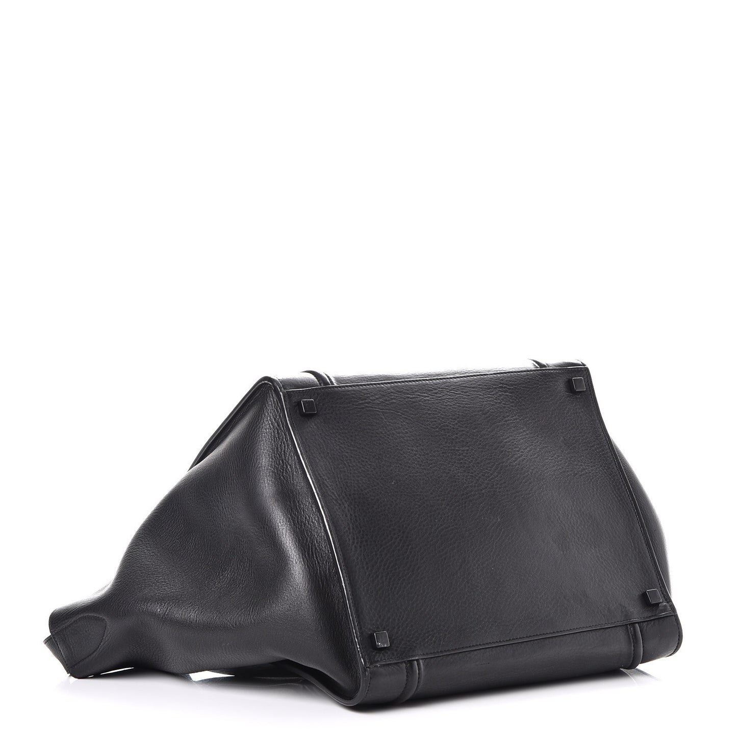Supple Calfskin Medium Phantom Luggage Black