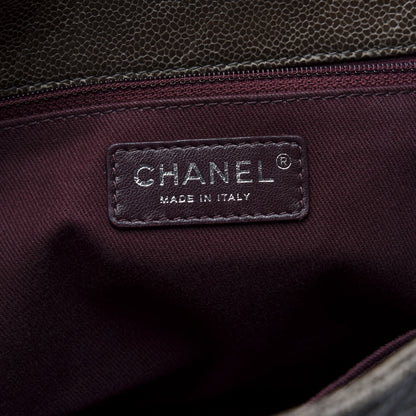 Chanel Crumpled Grained Calfskin Jumbo CC Crave Flap Brown 6 of 10