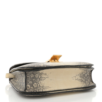 Celine Lizard Medium Classic Box Flap Bag Natural 4 of 13