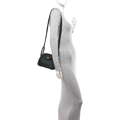 Hermes Taurillon Clemence Mini Lindy 20 Vert Fonce 2 of 11