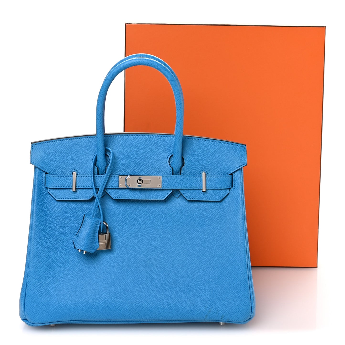 Epsom Birkin 30 Bleu Frida