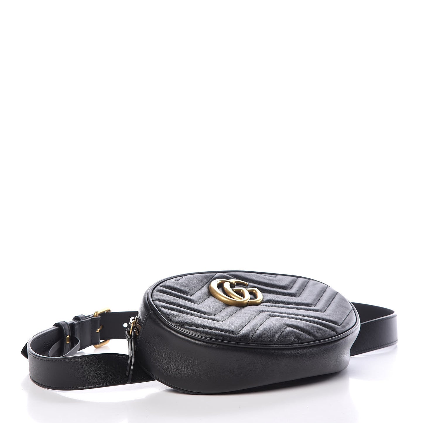 Calfskin Matelasse GG Marmont Belt Bag 95 38 Black