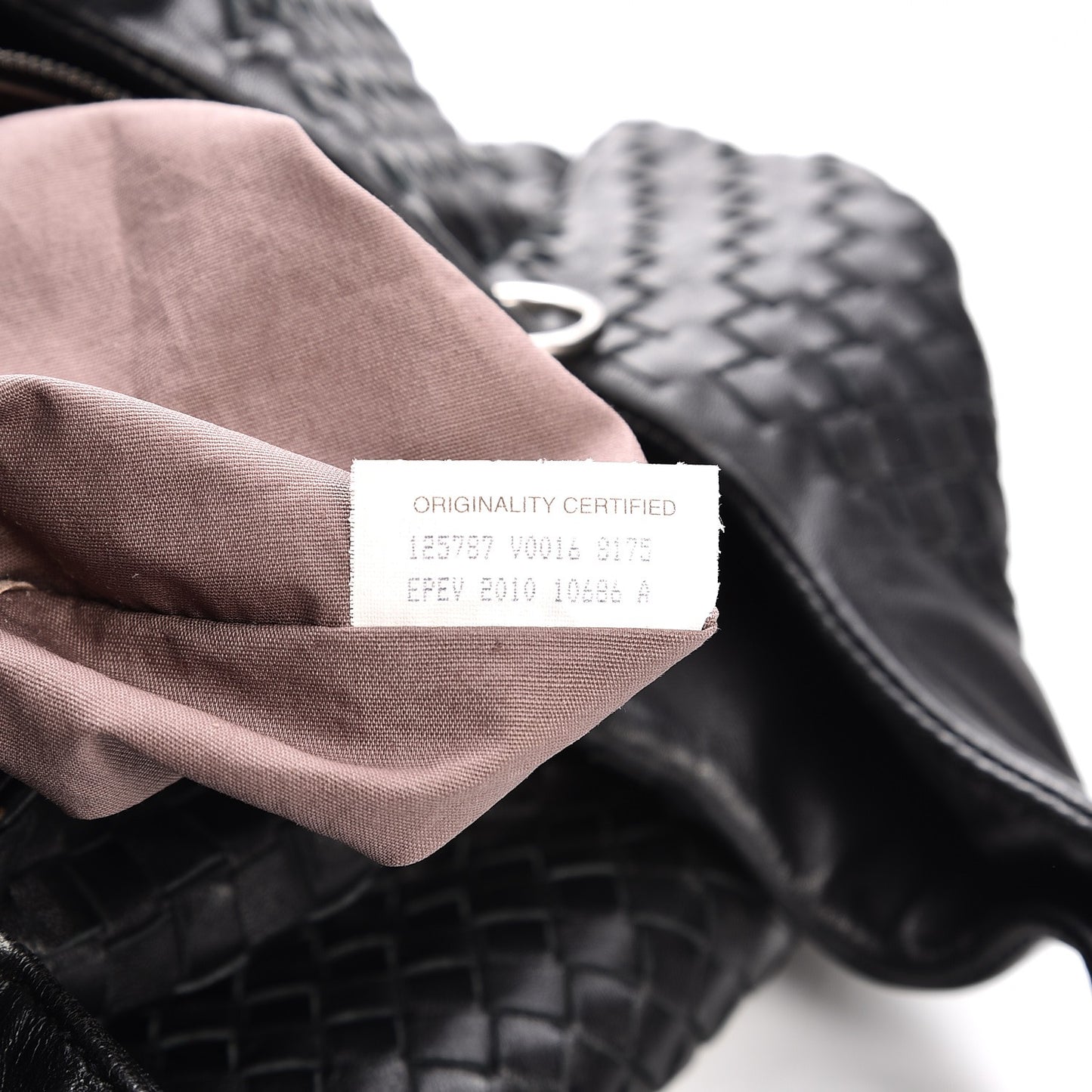 Nappa Intrecciato Medium Campana Nero Black