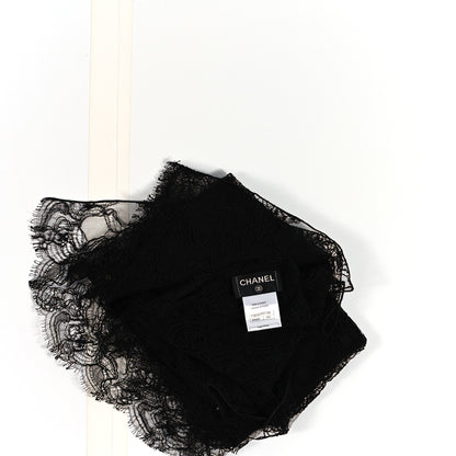 Chanel Cotton Lace Shawl Black 2 of 4