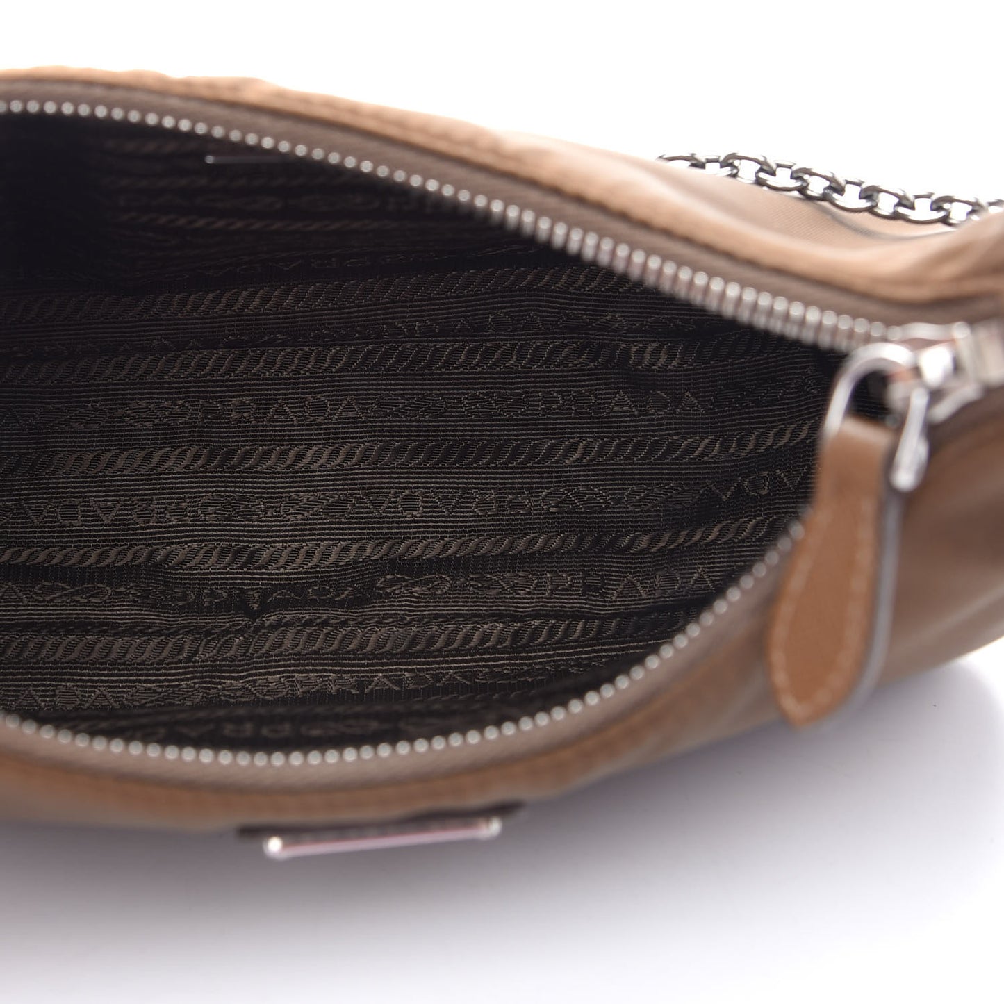 Tessuto Nylon Saffiano Re-Edition 2005 Shoulder Bag Cacao