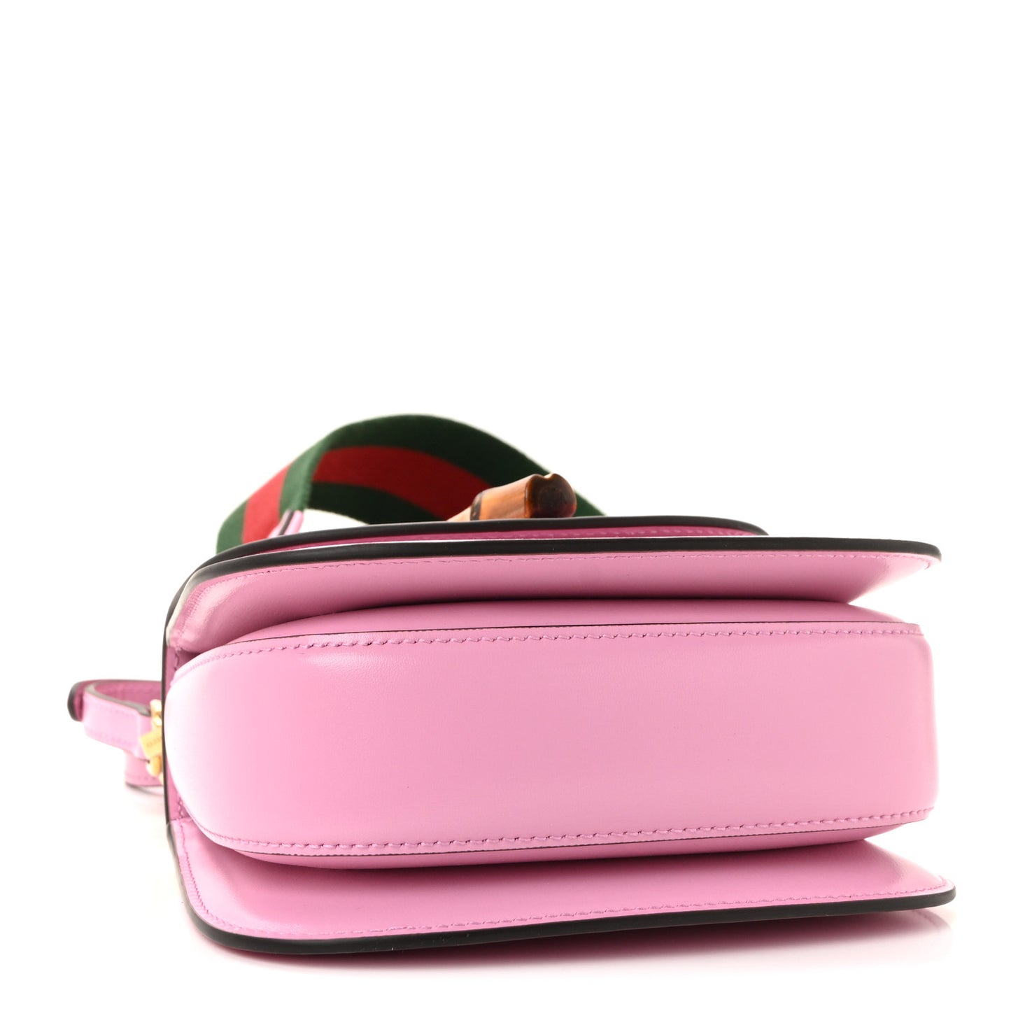 Boarded Dyana Lux Calfskin Web Mini Bamboo 1947 Top Handle Bag Nice Pink