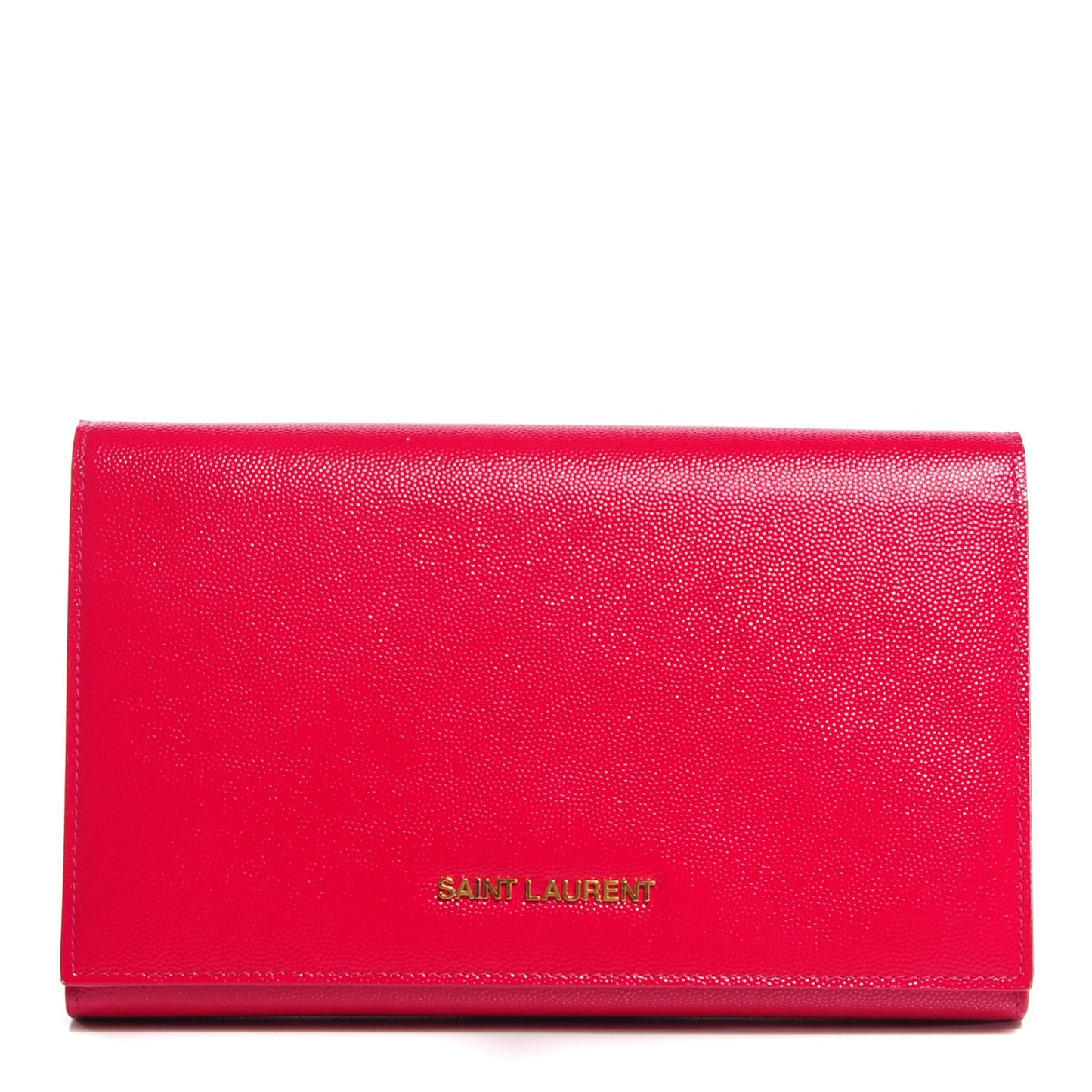 Grain De Poudre Classic Letters Chain Wallet Fuchsia