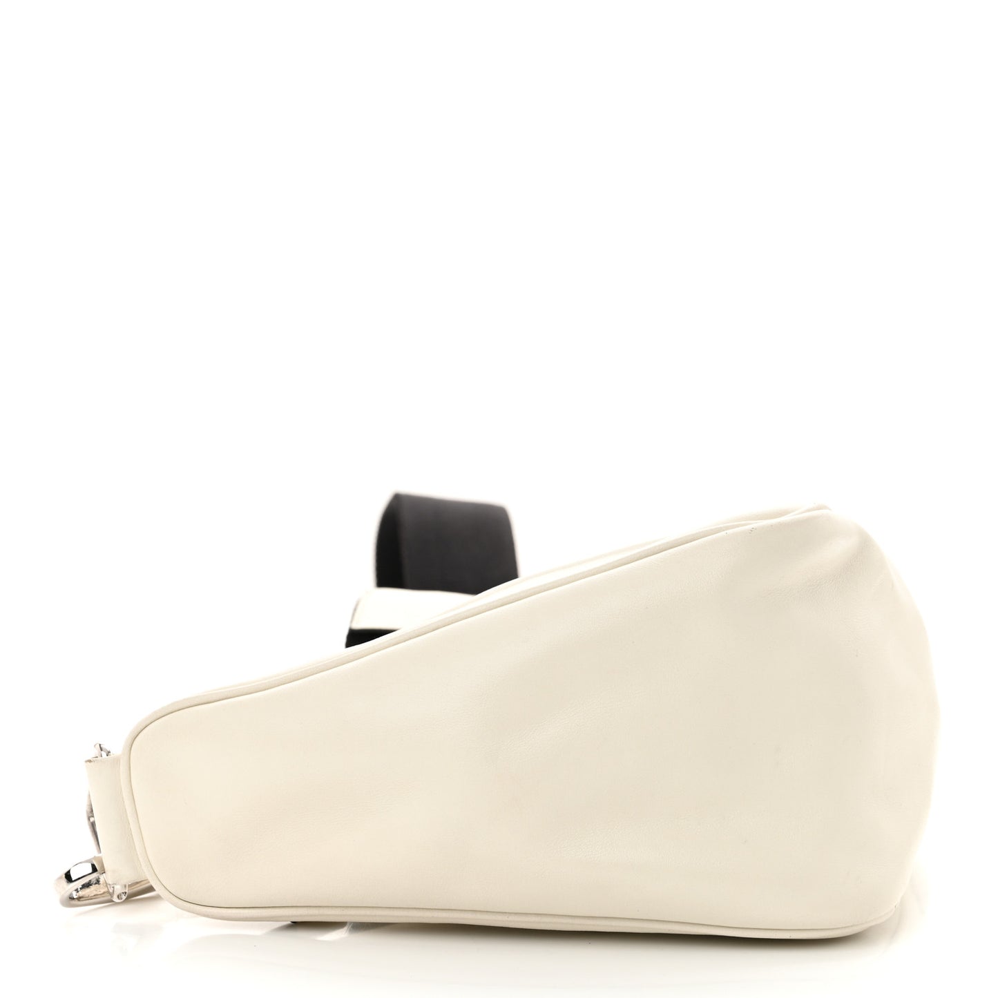 Grace Lux Triangle Shoulder Bag White