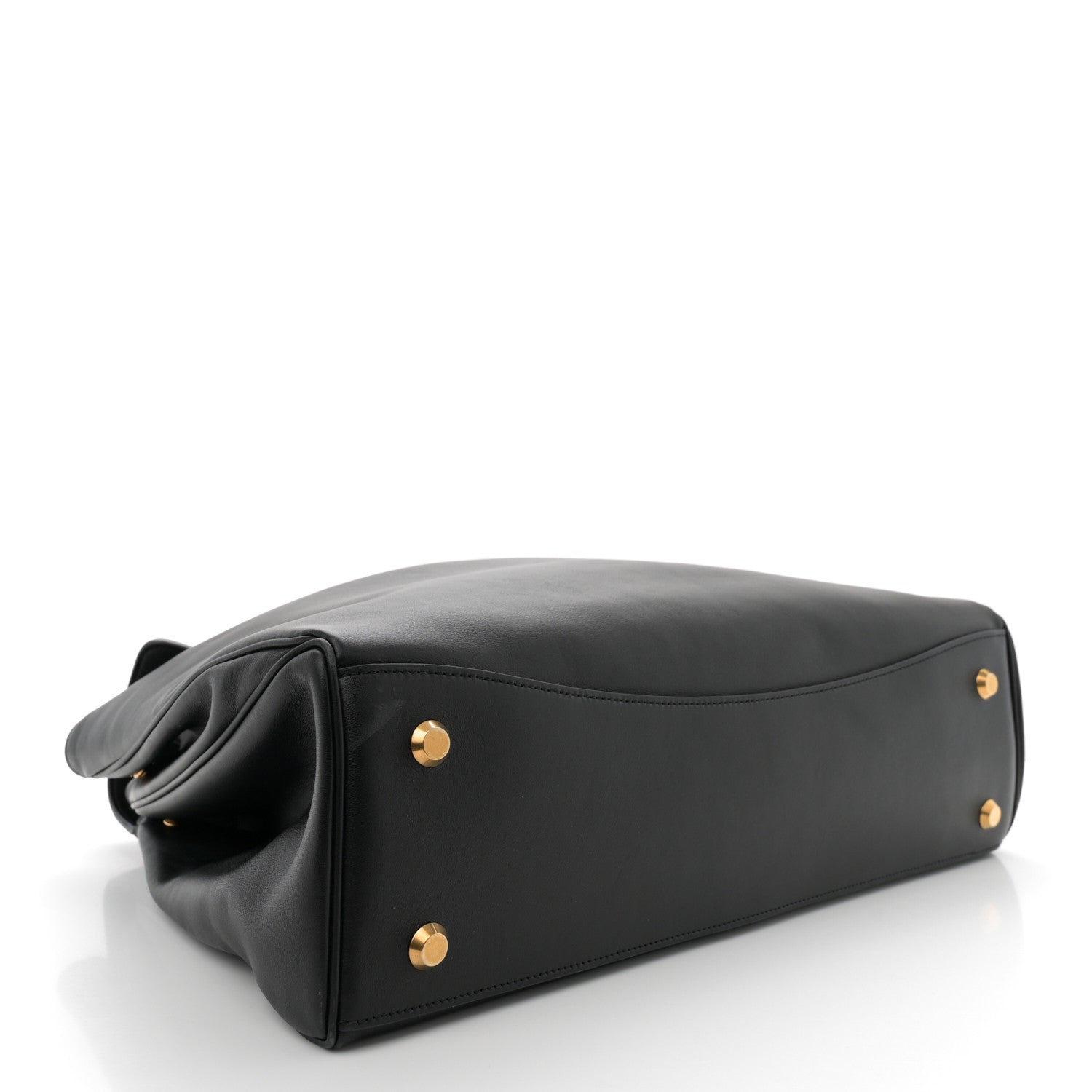 Balenciaga Smooth Calfskin Large Rodeo Top Handle Handbag Black 4 of 14