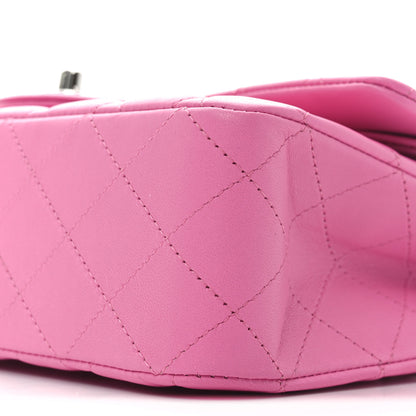 Chanel Lambskin Quilted Medium Double Flap Pink 10 of 11