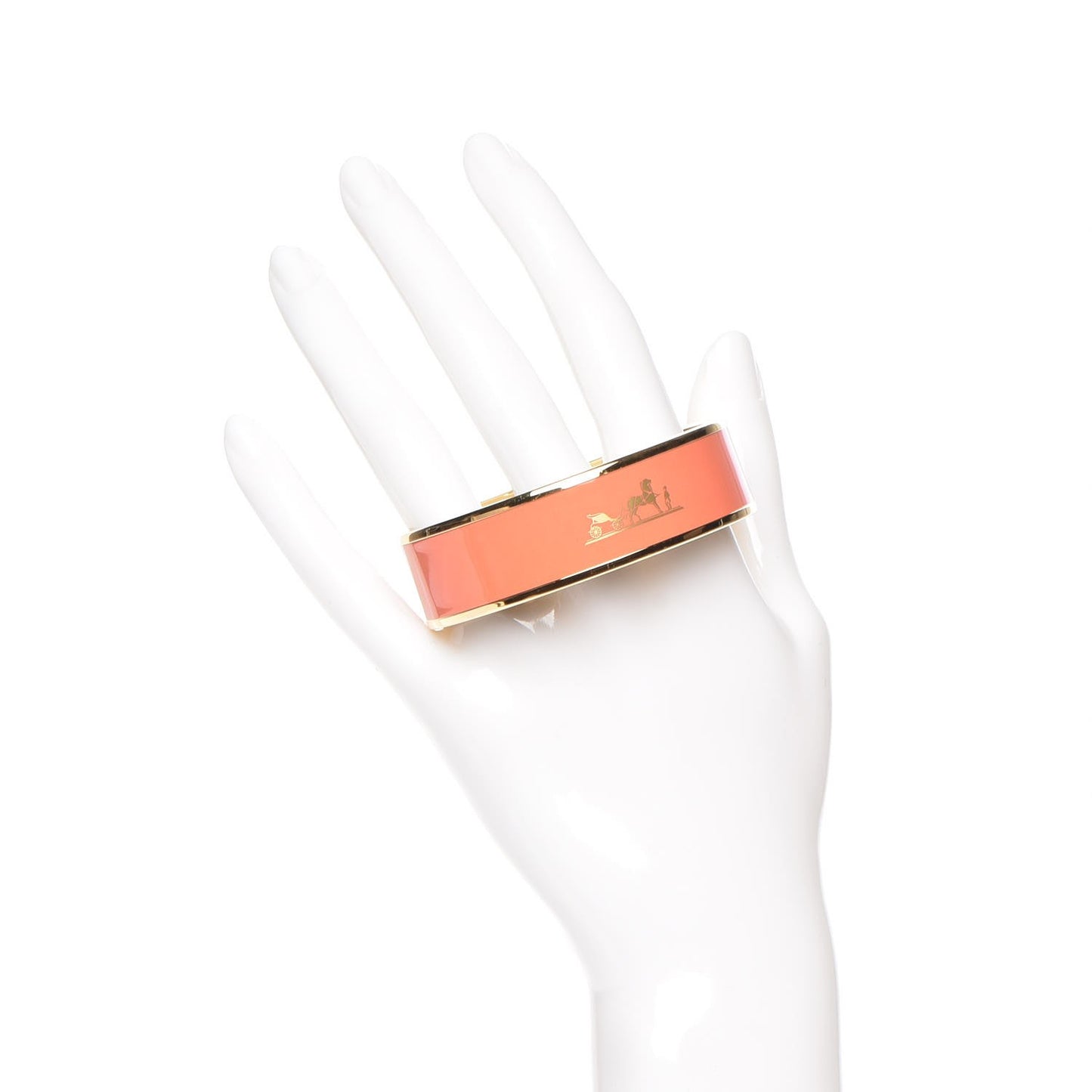 Enamel Printed Caleche Wide Bracelet 62 Mango