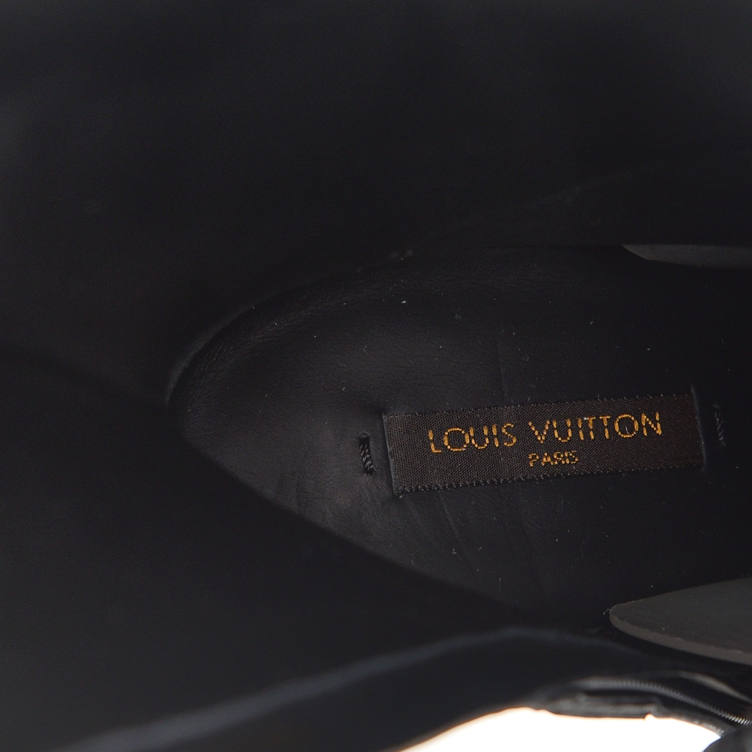 Louis Vuitton Calfskin Belted High Boots 36 Black 7 of 9