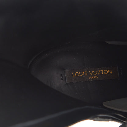 Louis Vuitton Calfskin Belted High Boots 36 Black 7 of 9