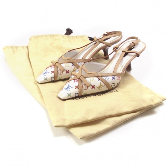 Monogram Multicolor Mule Heels 35.5