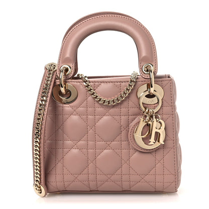 Christian Dior Lambskin Cannage Mini Lady Dior Blush 1 of 11