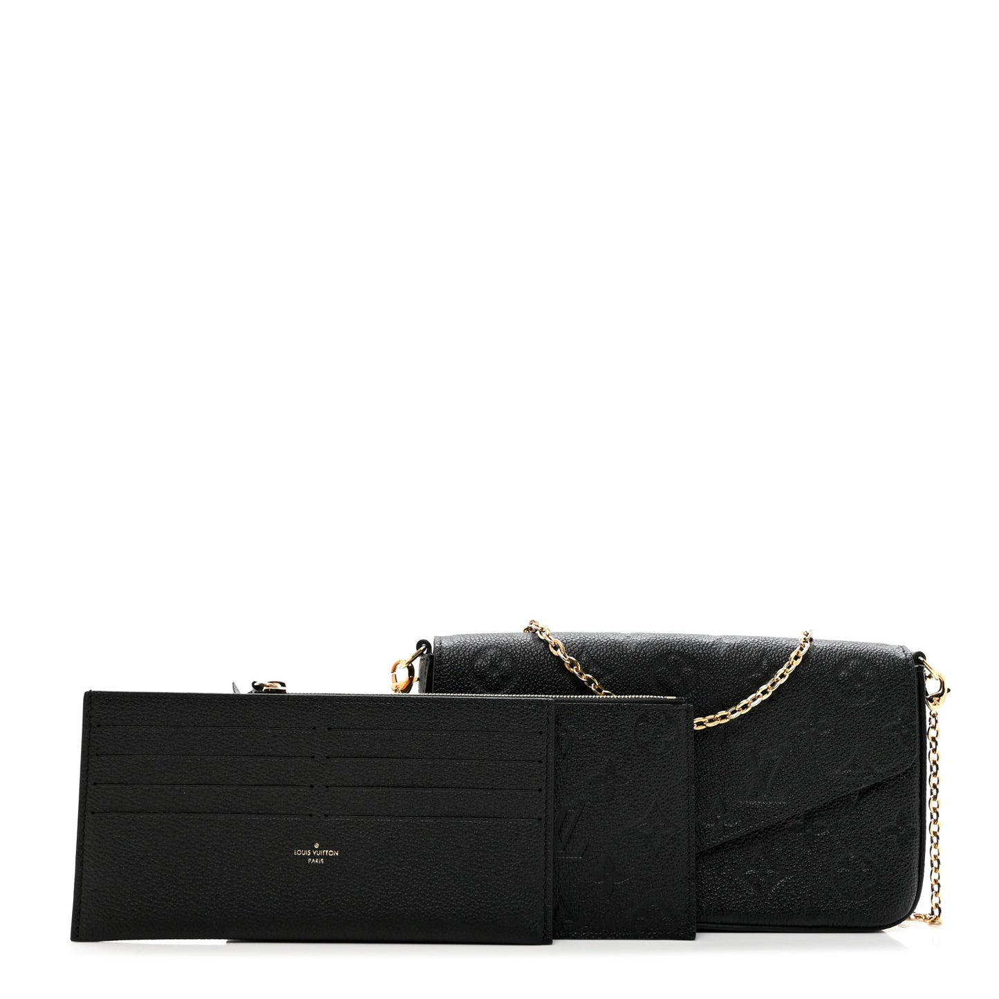 Empreinte Pochette Felicie Chain Wallet Black