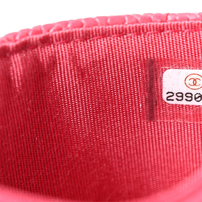 Chanel Caviar Quilted Incognito Card Holder Pink 8 of 9