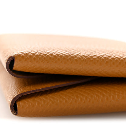 Hermes Epsom Calvi Duo Card Case Biscuit 9 of 10