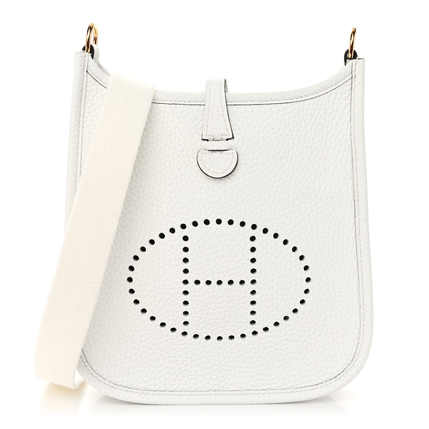 Hermes Taurillon Clemence Amazone Evelyne TPM New White 1 of 11