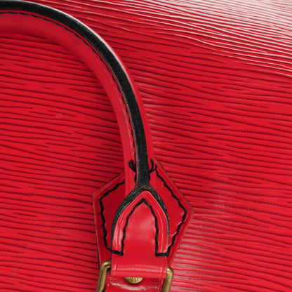 Louis Vuitton Epi Speedy 25 Castillan Red 9 of 12