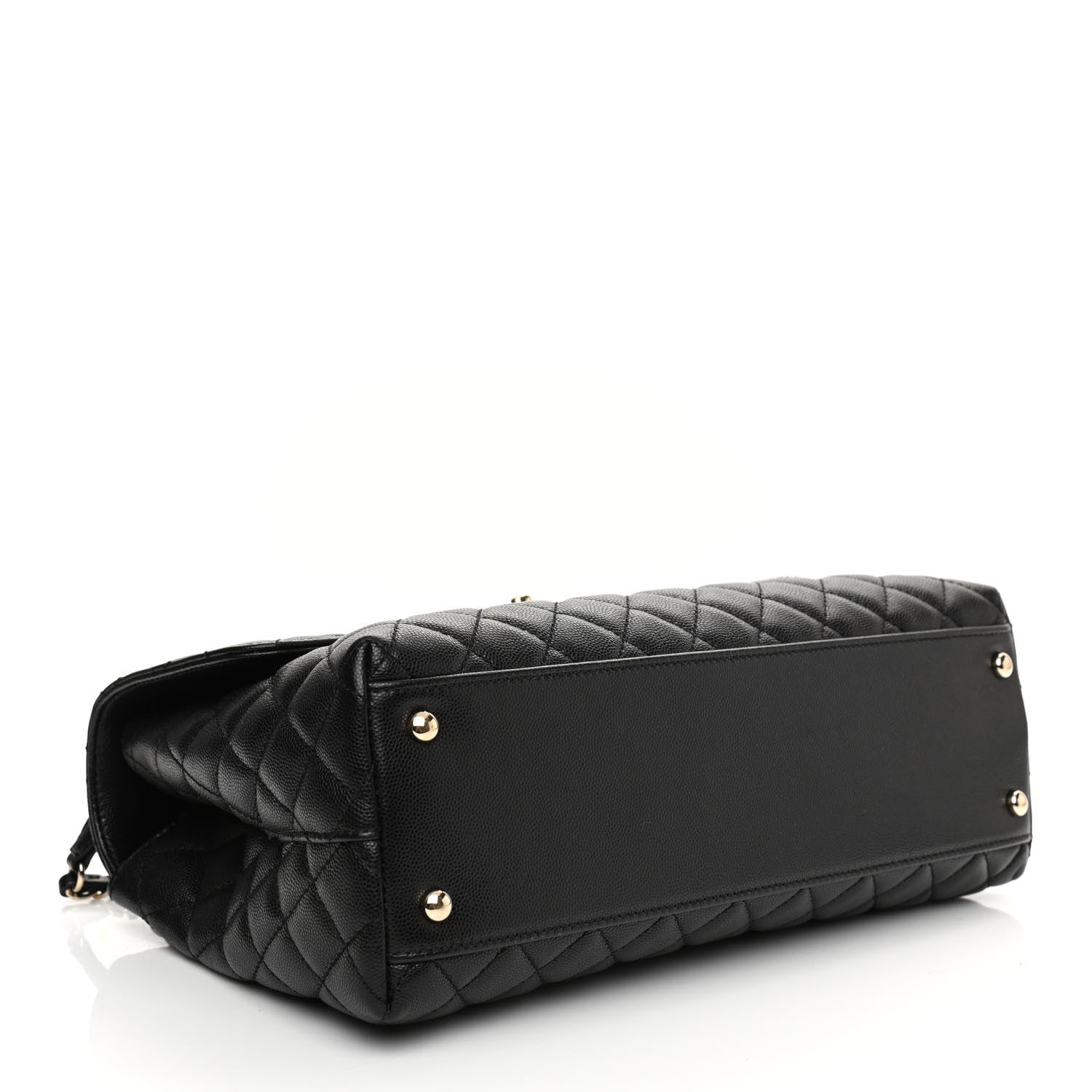 Chanel Caviar Quilted Medium Coco Handle Flap Black 7 of 27