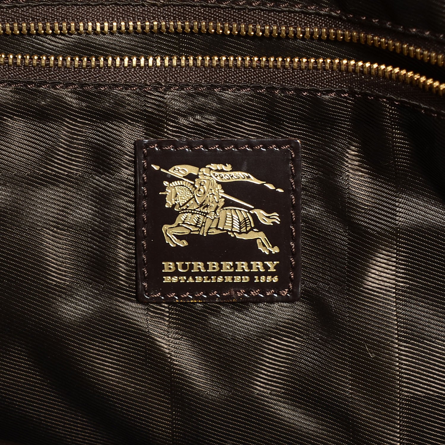 Burberry Quilted Calfskin Large Manor Tote Brown 6 of 9