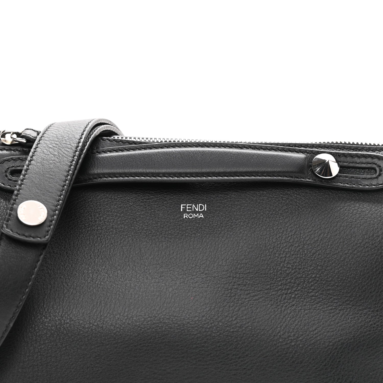 Fendi Vitello Dolce Medium By The Way Boston Bag Black 9 of 11