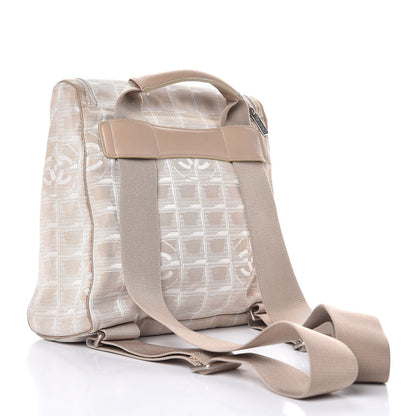 Chanel Nylon Travel Backpack Beige 3 of 12