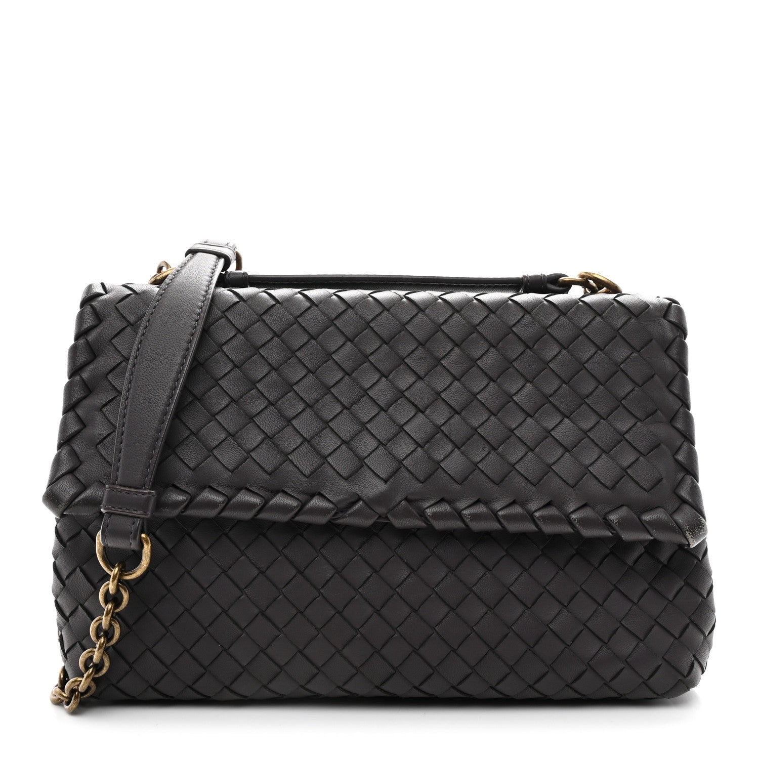 Bottega Veneta Nappa Intrecciato Medium Olimpia Shoulder Bag Quetsche 1 of 11