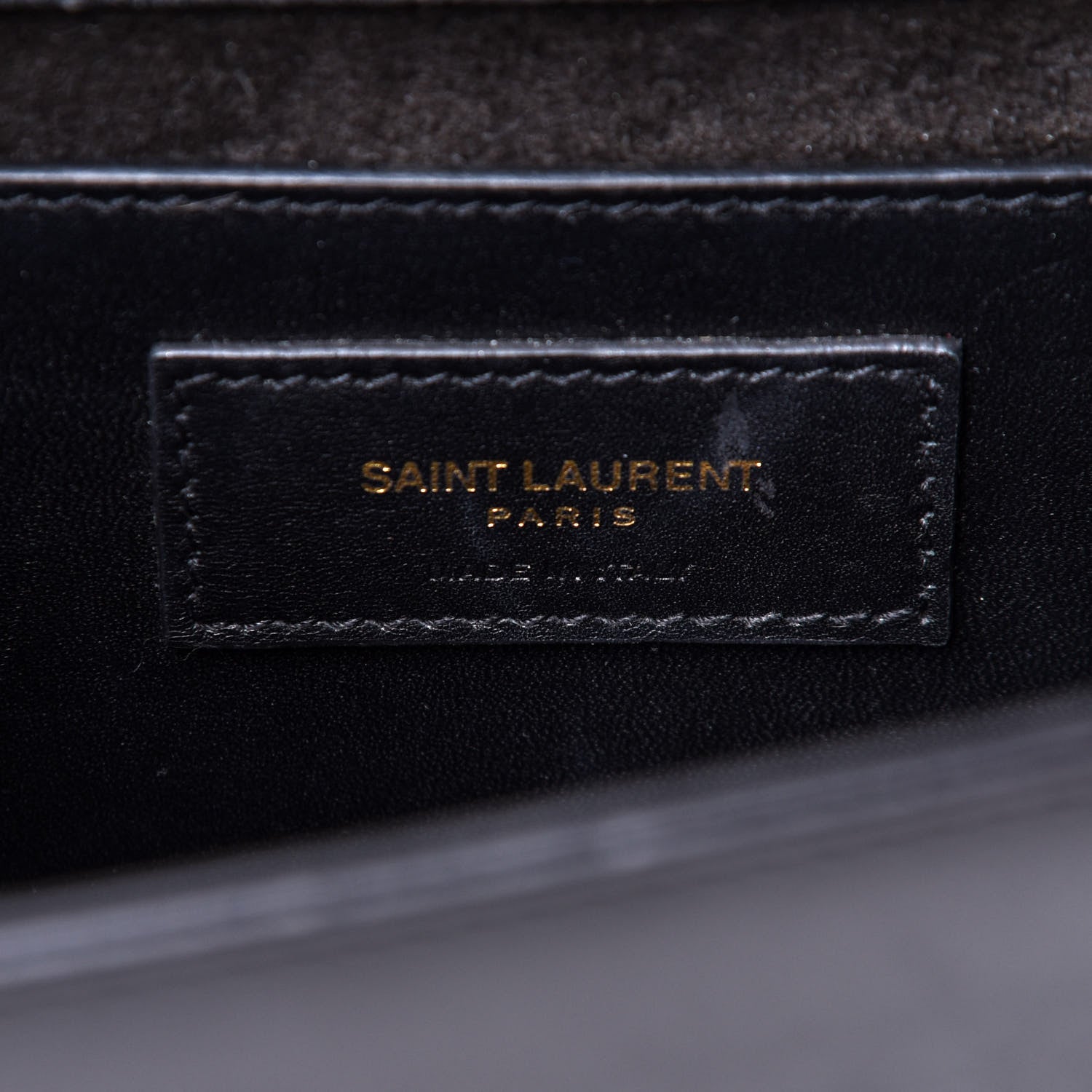 Saint Laurent Smooth Calfskin Medium Classic Monogram Kate Tassel Satchel Black 6 of 10