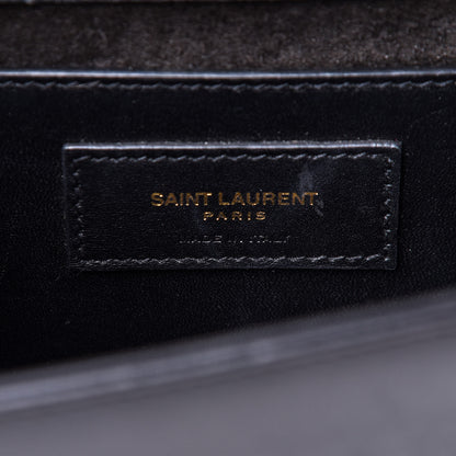 Saint Laurent Smooth Calfskin Medium Classic Monogram Kate Tassel Satchel Black 6 of 10